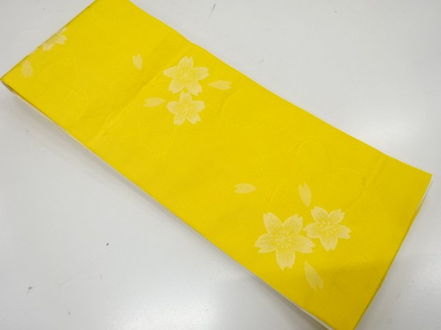 JAPANESE HANHABA OBI / REVERSIBLE / WOVEN SAKURA